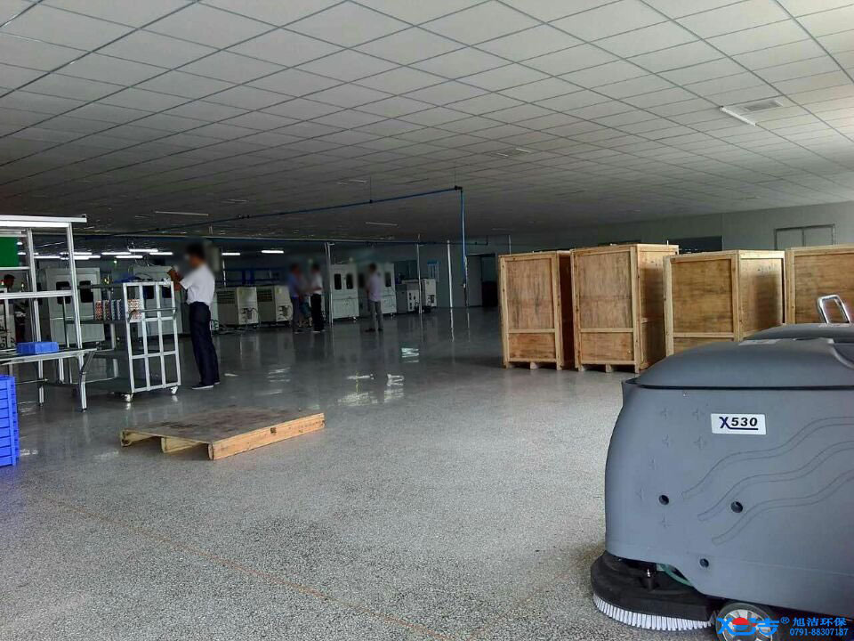 旭潔洗地機在手，工業廠房地面清潔